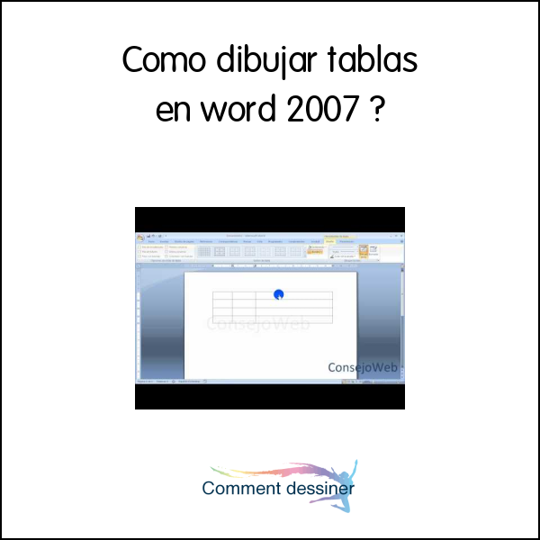 Como dibujar tablas en word 2007